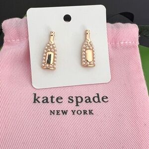 Kate Spade Gold Champagne Stud Earrings